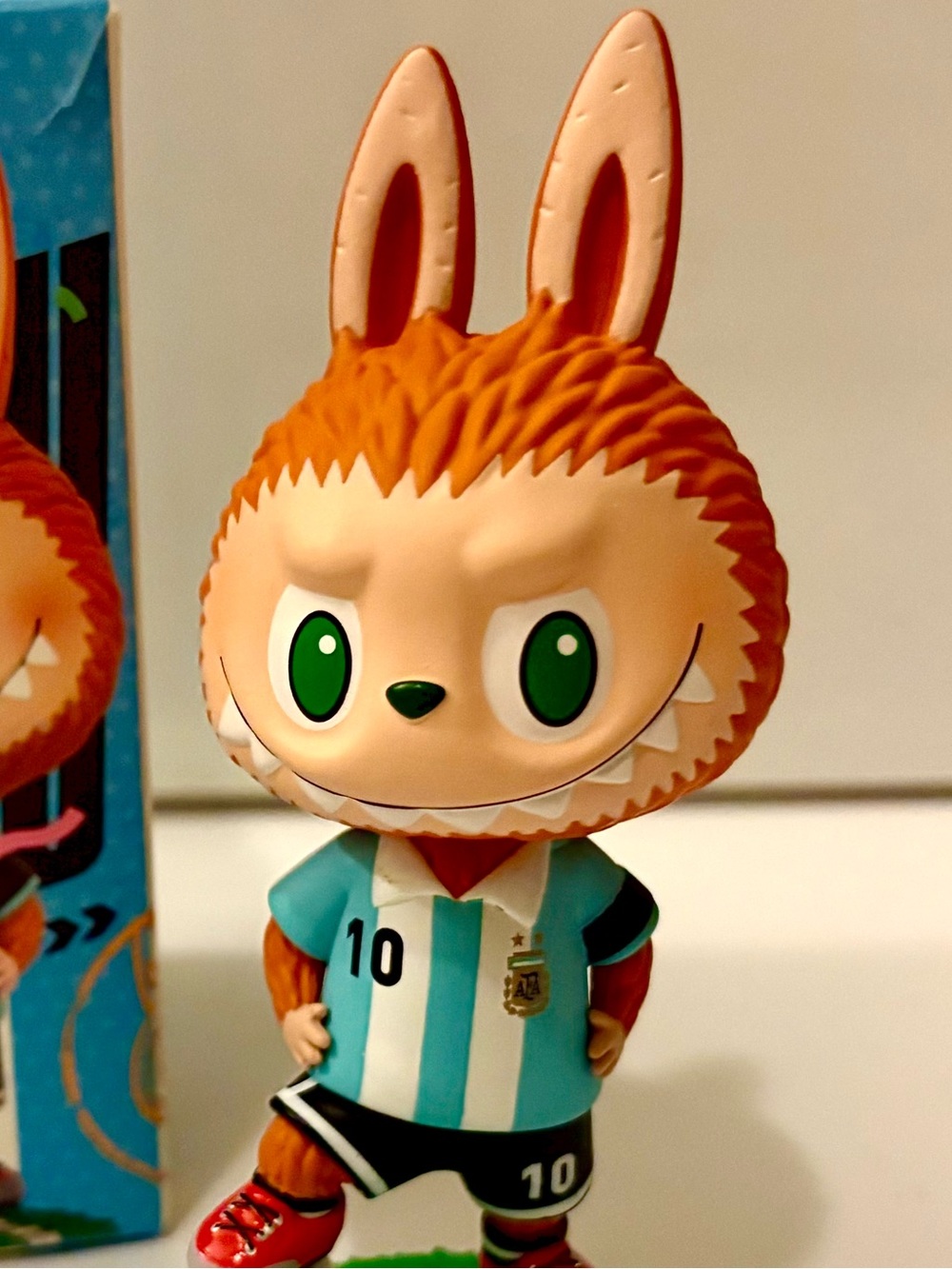No. 10 Lionel Messi in Labubu collab with Argentina Soccer. Discontinued.